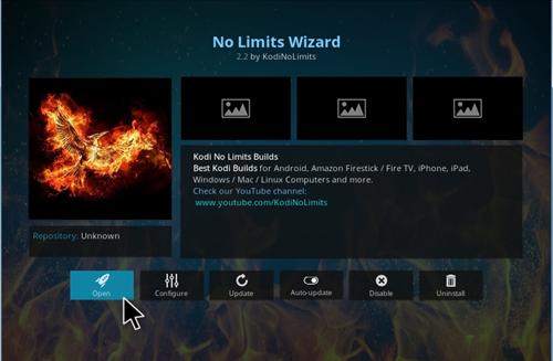 kodi no limits url not found