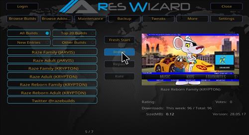 Raze Reborn Kodi Download Zip