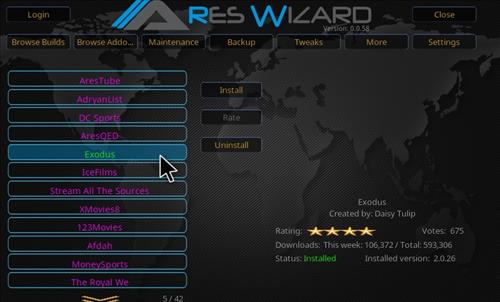 install ares wizard on kodi 17.3 krypton