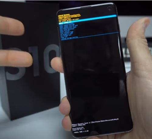 How To Factory Reset a Samsung Galaxy S10 with the Buttons Step 4