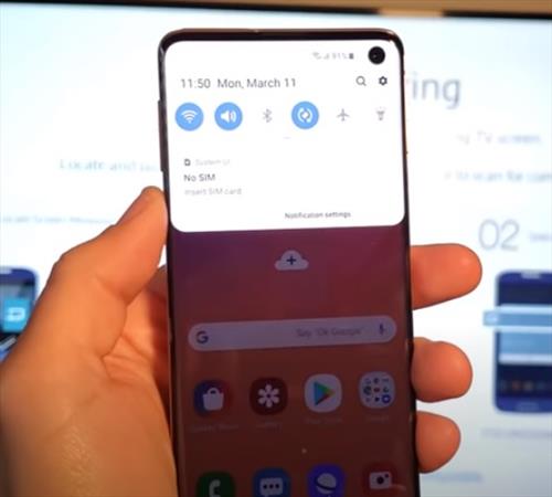 How to Screen Mirror to Samsung Smart TV Galaxy S10, S10E, S10+ Step 3