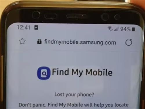 How To Track Location of Lost or Missing Phone Galaxy S20 or S20 Plus Step 1