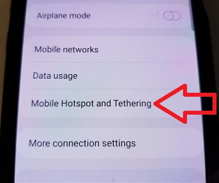How To Share an Android Smartphone WiFi Connection Step 3