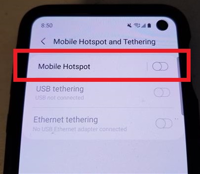 How To Share an Android Smartphone WiFi Connection Step 4