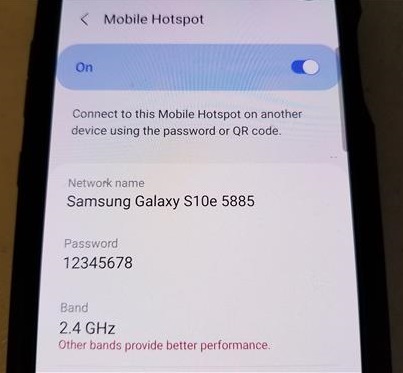 How To Share an Android Smartphone WiFi Connection Step 7