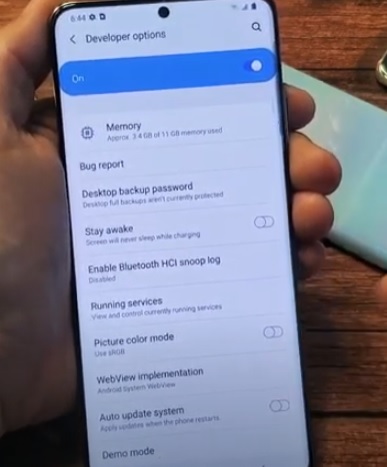 How To Enable Developer Options Galaxy S20 Overview
