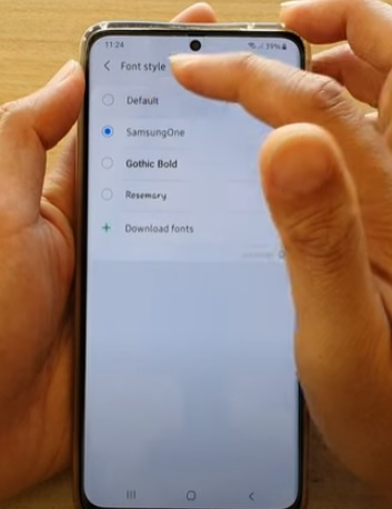 How To Change Font Style in Samsung Galaxy S21 Overview