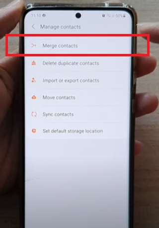 How to Merge Contacts Samsung Galaxy Smartphone Step 4