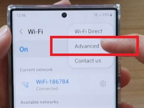 How to Enable or Disable WiFi Hotspot 2.0 Galaxy S22 Step 5