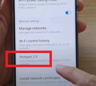 How to Enable or Disable WiFi Hotspot 2.0 Galaxy S22 Step 7