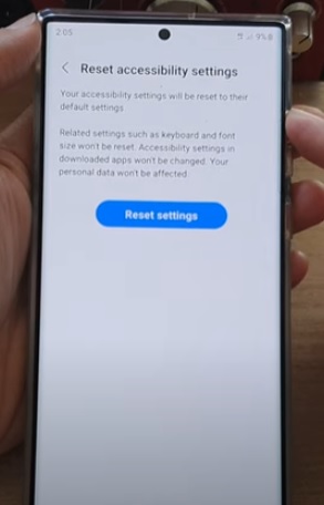 How to Reset Accessibility Settings Galaxy S22