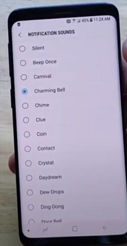 How To Change Message Notification Sound Galaxy S9 Overview