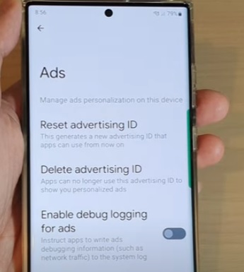 How to Delete Advertising ID on Samsung Android Phones