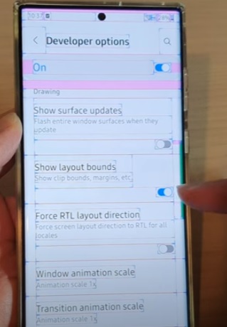 How To Enable or Disable Show Layout Bounds Android Step 4