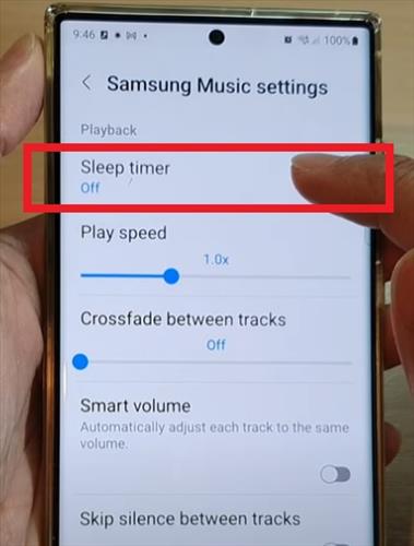 How to Set a Sleep Timer In Samsung Music Samsung Galaxy S22 Step 4